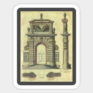 Five Orders of Architecture by Vignola Sticker